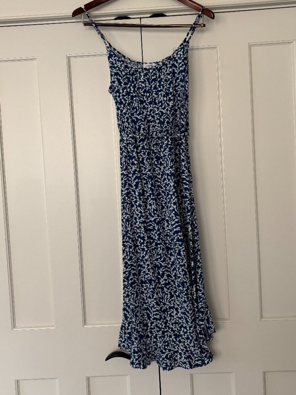 J. Crew Size 4 Ruffle Midi Curved Hem Sun Dress